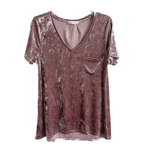 Spring + Mercer Velvet Legging Tee Sz M